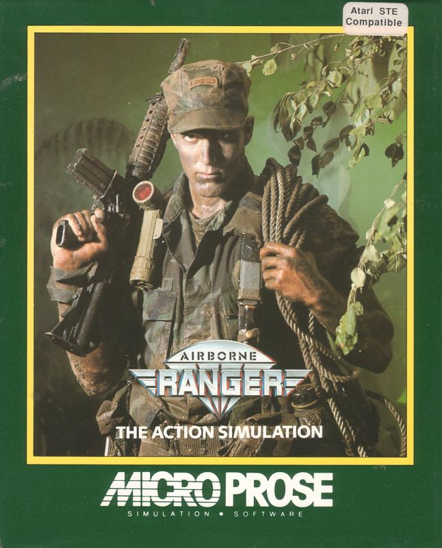 Airborne Ranger box art for Atari ST